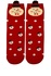 Vánoční vysoké ponožky dámské Sněhuláček červená 35-38