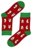 Pánské vánoční ponožky s polárními medvědy červená 39-42