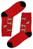 Dalmatians pánské vánoční ponožky červená 39-42