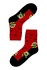 Veselé dámské ponožky vánoční motiv červená 35-38