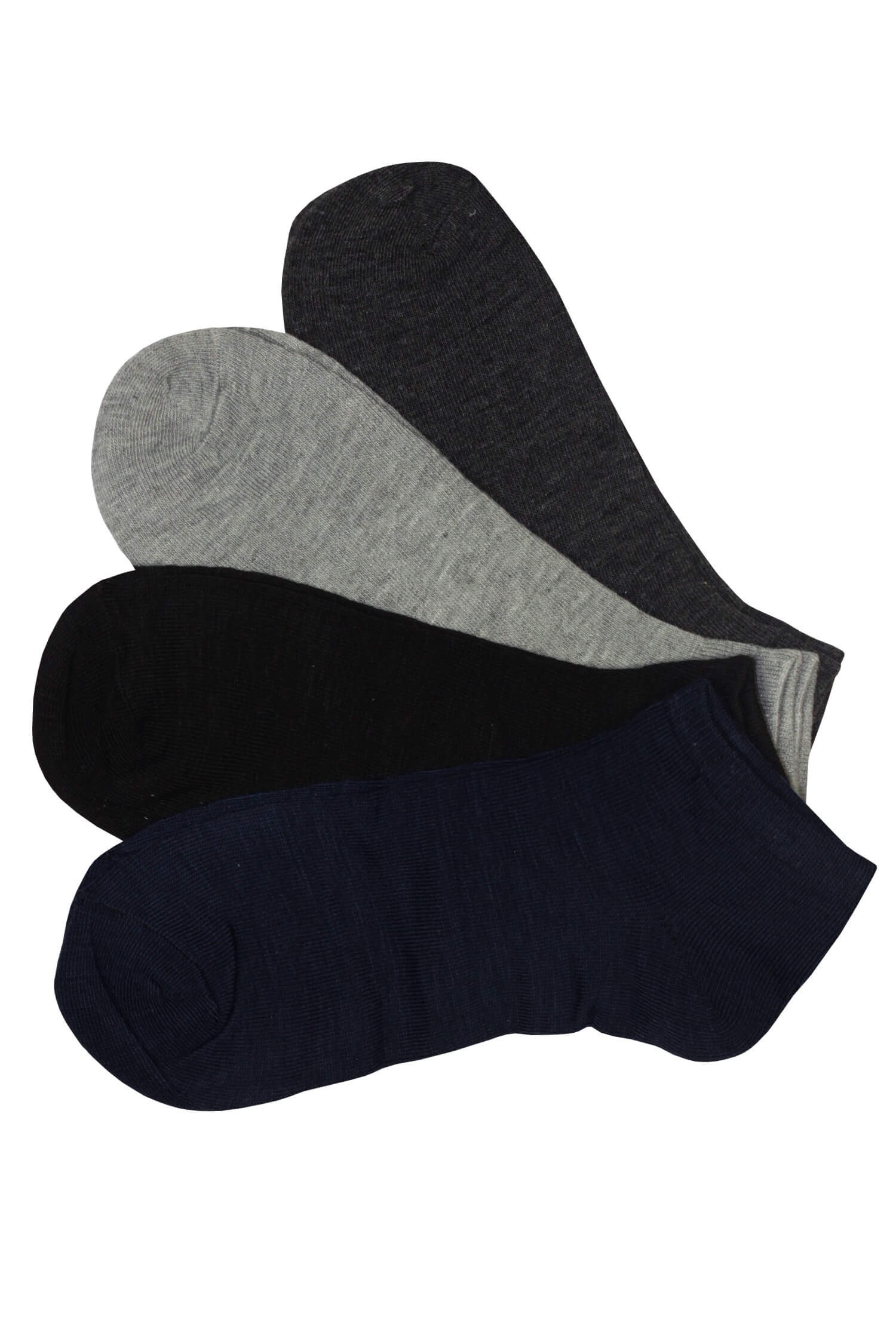 Levné pánské kotníčkové ponožky EM1001B - 3 páry 40-44 vícebarevná
