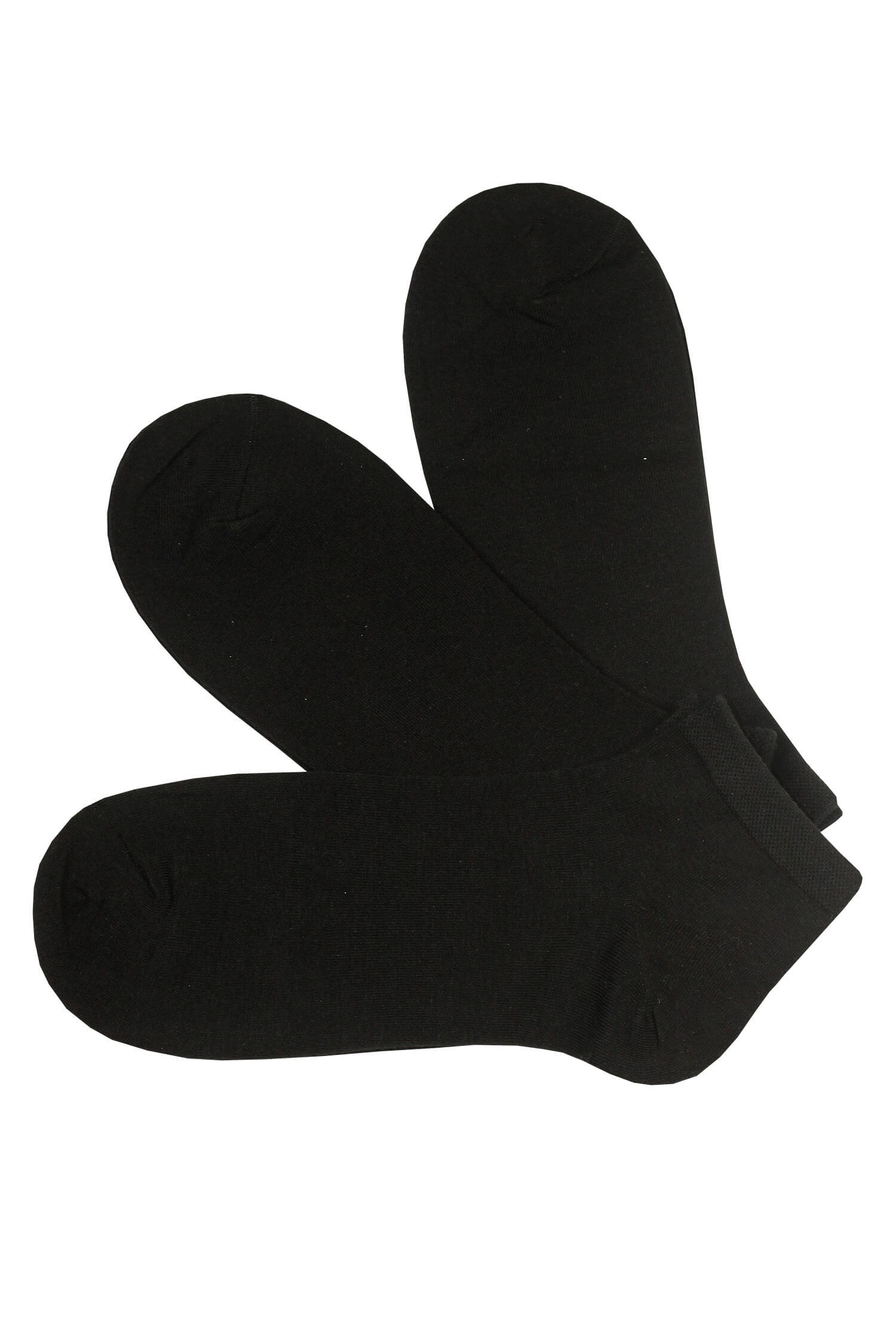 Kvalitní kotníkové ponožky bavlna IM10C - 3 páry 40-43 černá