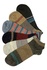 Levné kotníčkové bavlna ponožky F-100 - 3 páry vícebarevná 43-46