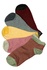 Žíhané kotníčkové bavlna ponožky dámské H-100 - 3 páry vícebarevná 35-38