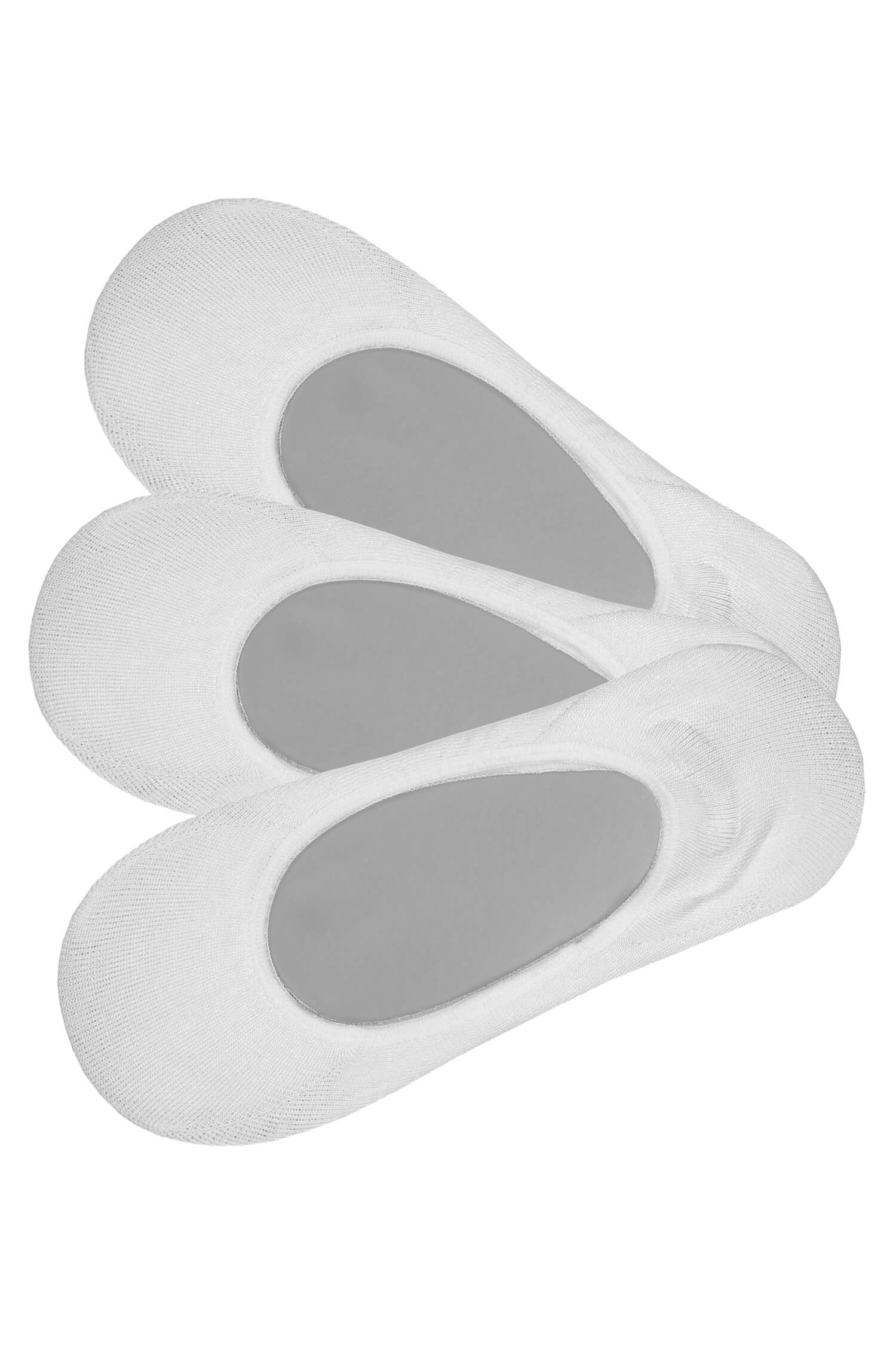 Pánské neviditelné ponožky bavlna 3bal 43-46 bílá