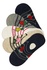 Dámské veselé skryté ponožky s ovocem YW35 - 5bal vícebarevná 35-38
