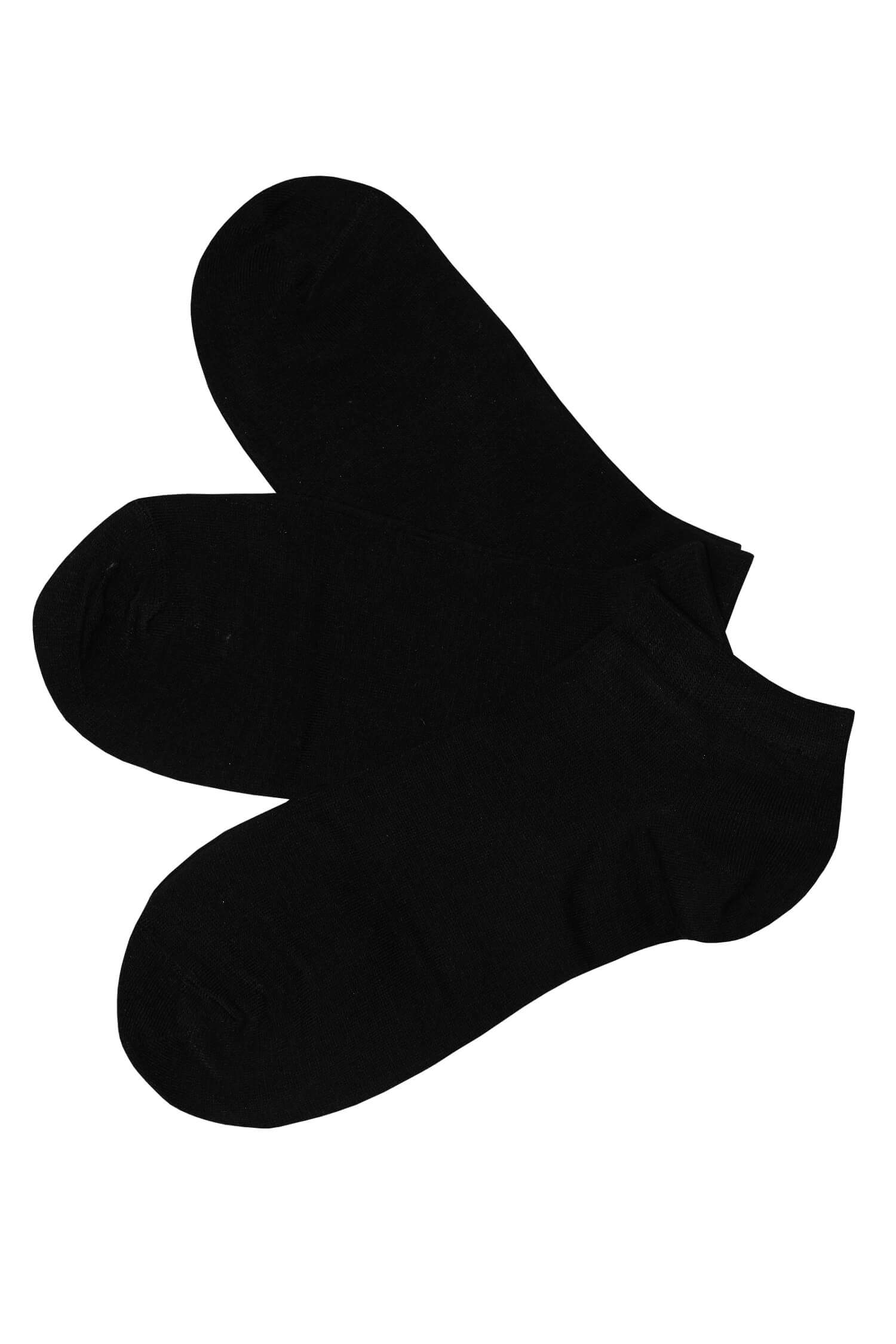 Dámské kotníčkové ponožky bambus CW600 - 3bal 35-38 černá