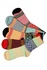 Pesail termo barevné zimní ponožky s vlnou DW02 vícebarevná 35-38