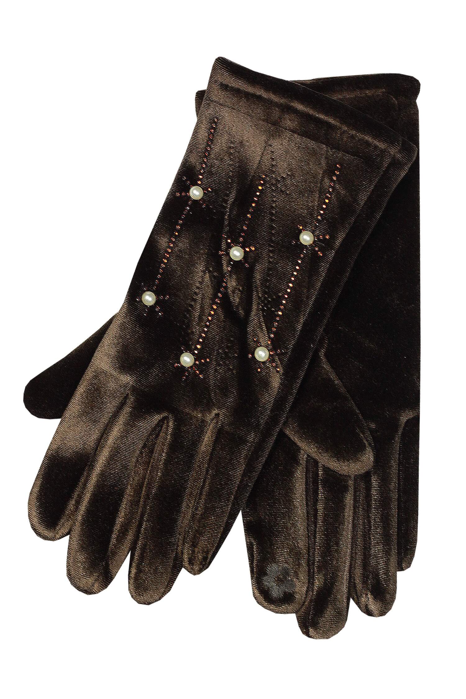 Sofia Marrone dámské rukavice na podzim L hnědá