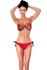 Tropico bardot dámské plavky s výztuží červená M
