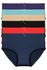 Ariela klasické kalhotky s krajkou 9075 - 3bal vícebarevná XXL
