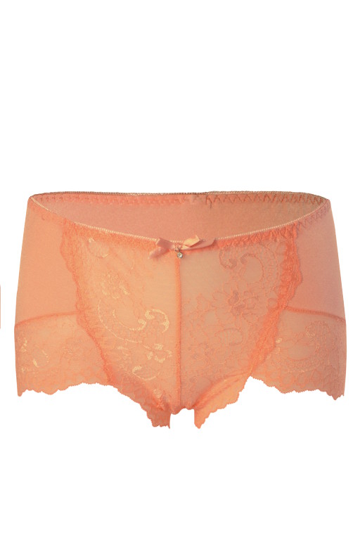 Noemi Lux kalhotky krajkové XL světle oranžová