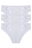 Helga bavlněné kalhotky s krajkou 9086 -3 ks bílá M