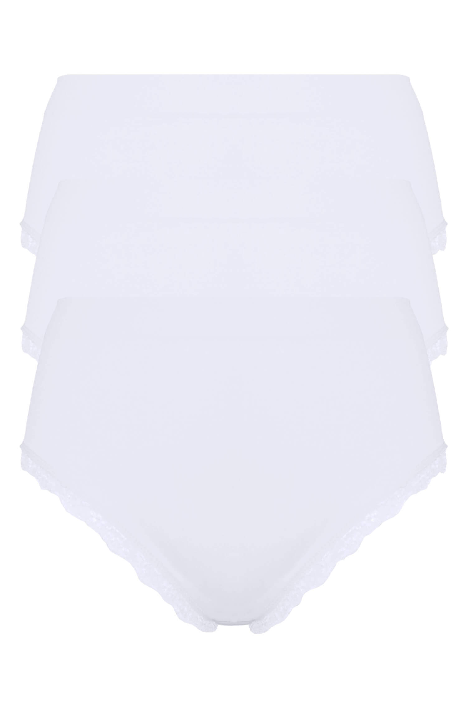 Ula dámské vyšší kalhotky BLS-05 - 3bal XL bílá
