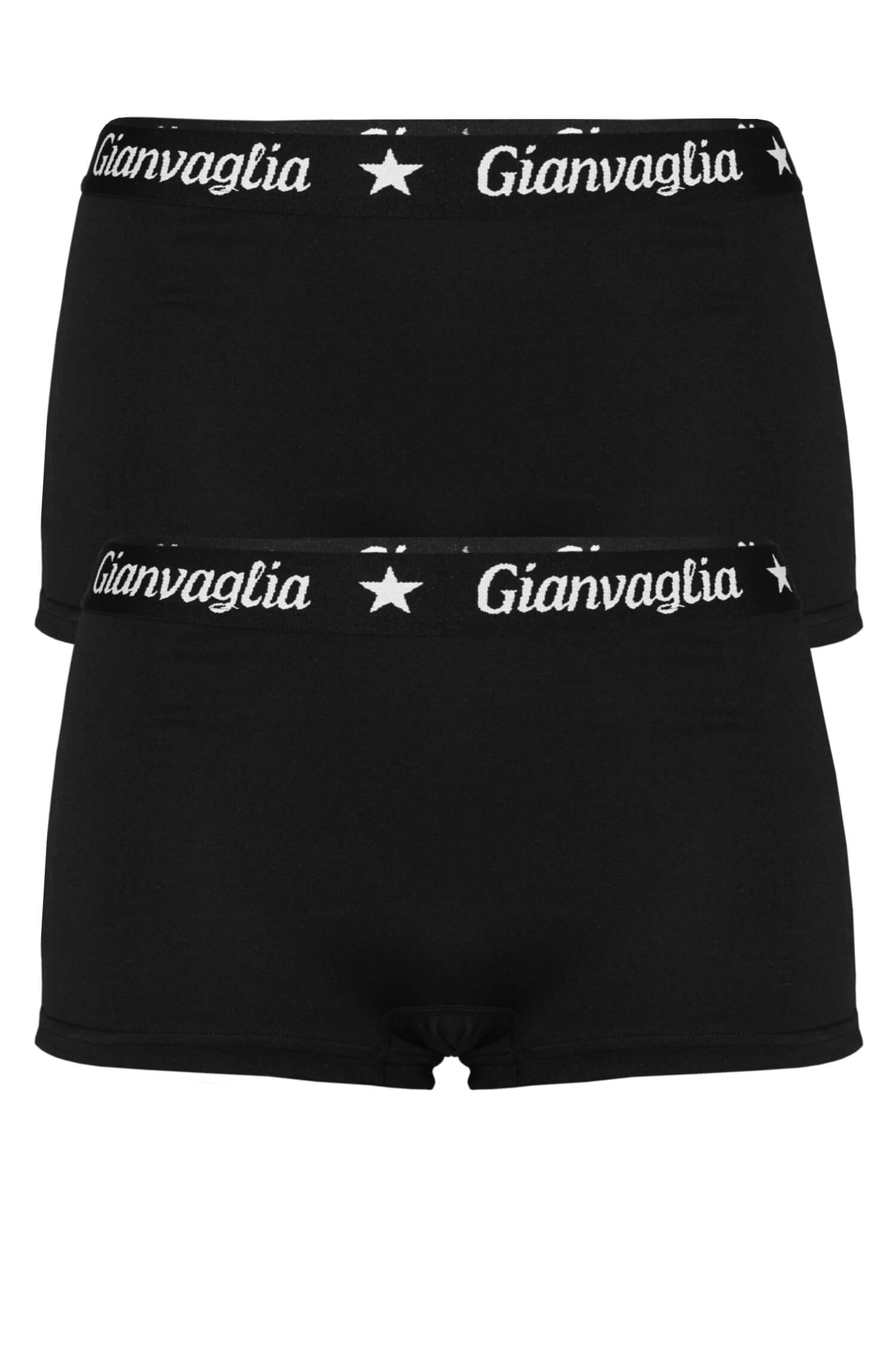 Giana dámské bavlněné boxerky 8029 - 2bal. L černá