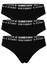 Victoria dámské bavlněné kalhotky - 3ks černá M