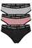 Victoria dámské bavlněné kalhotky - 3ks vícebarevná L