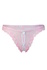 Selin crotchless erotická tanga - prostřihy světle růžová XL