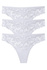 Gréta krajková tanga brazilky 9087 - 3 ks bílá M