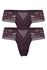 Veronika luxusní tanga - 2 bal. tmavě fialová XL