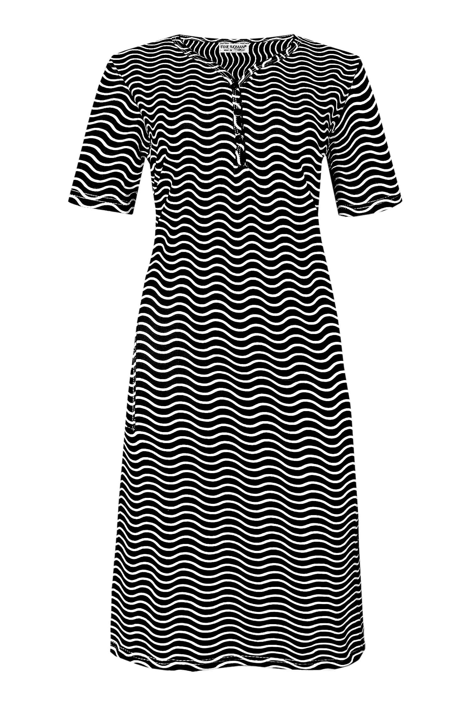 Miriam bavlněná dámská noční košile na spaní XL černá