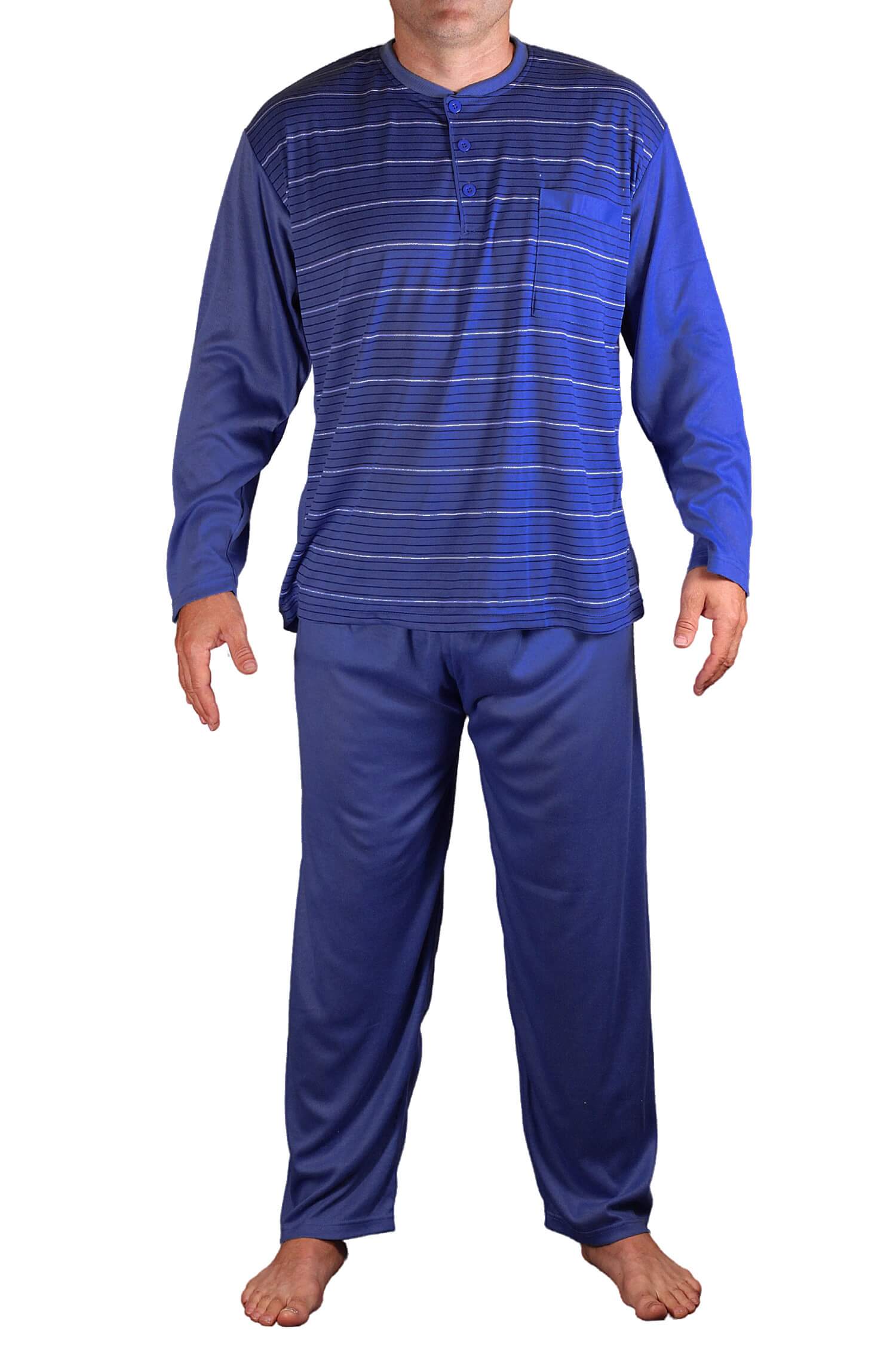 Artur pánské pyžamo s dlouhým rukávem V1948 XL modrá