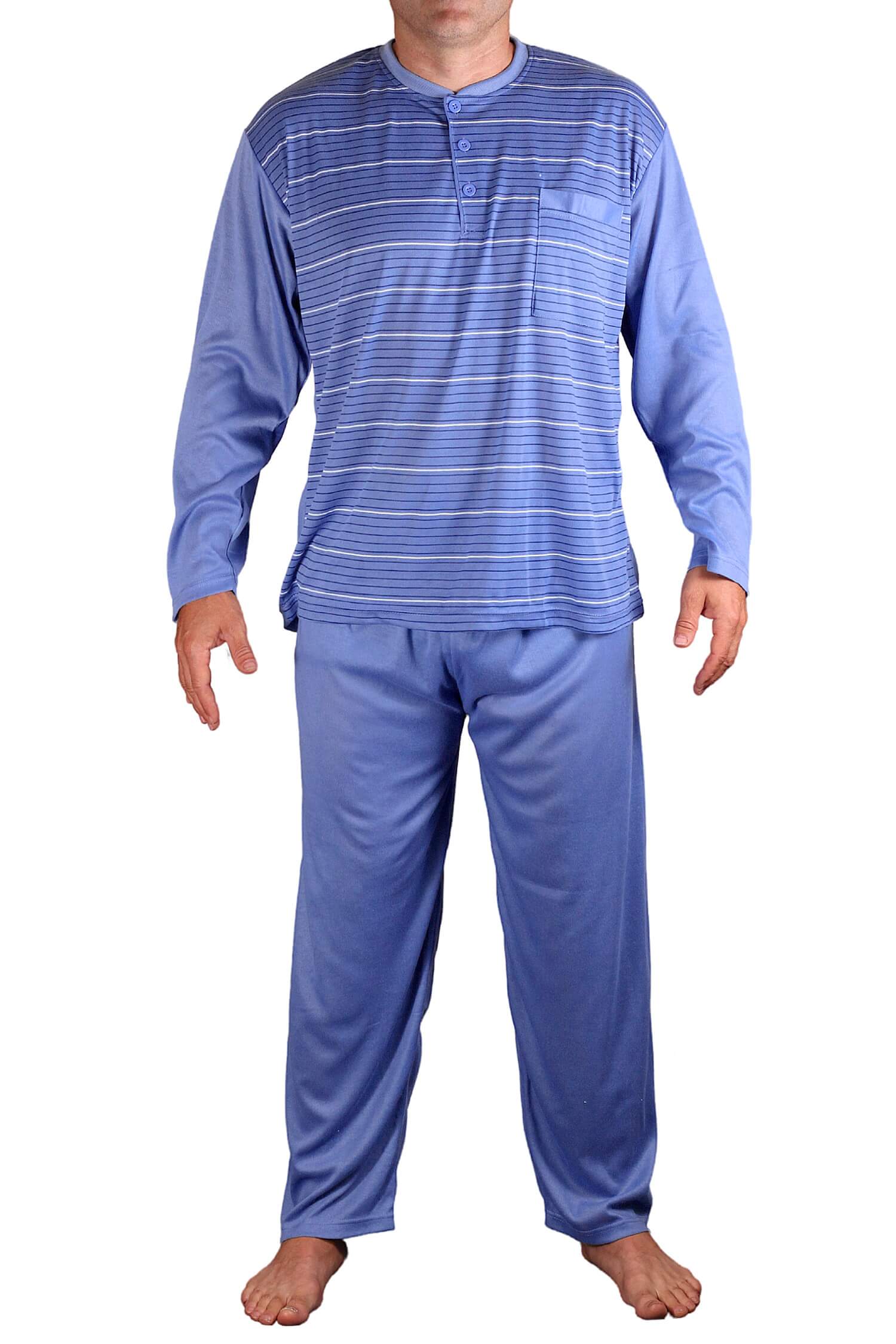 Artur pánské pyžamo s dlouhým rukávem V1948 světle modrá XXL