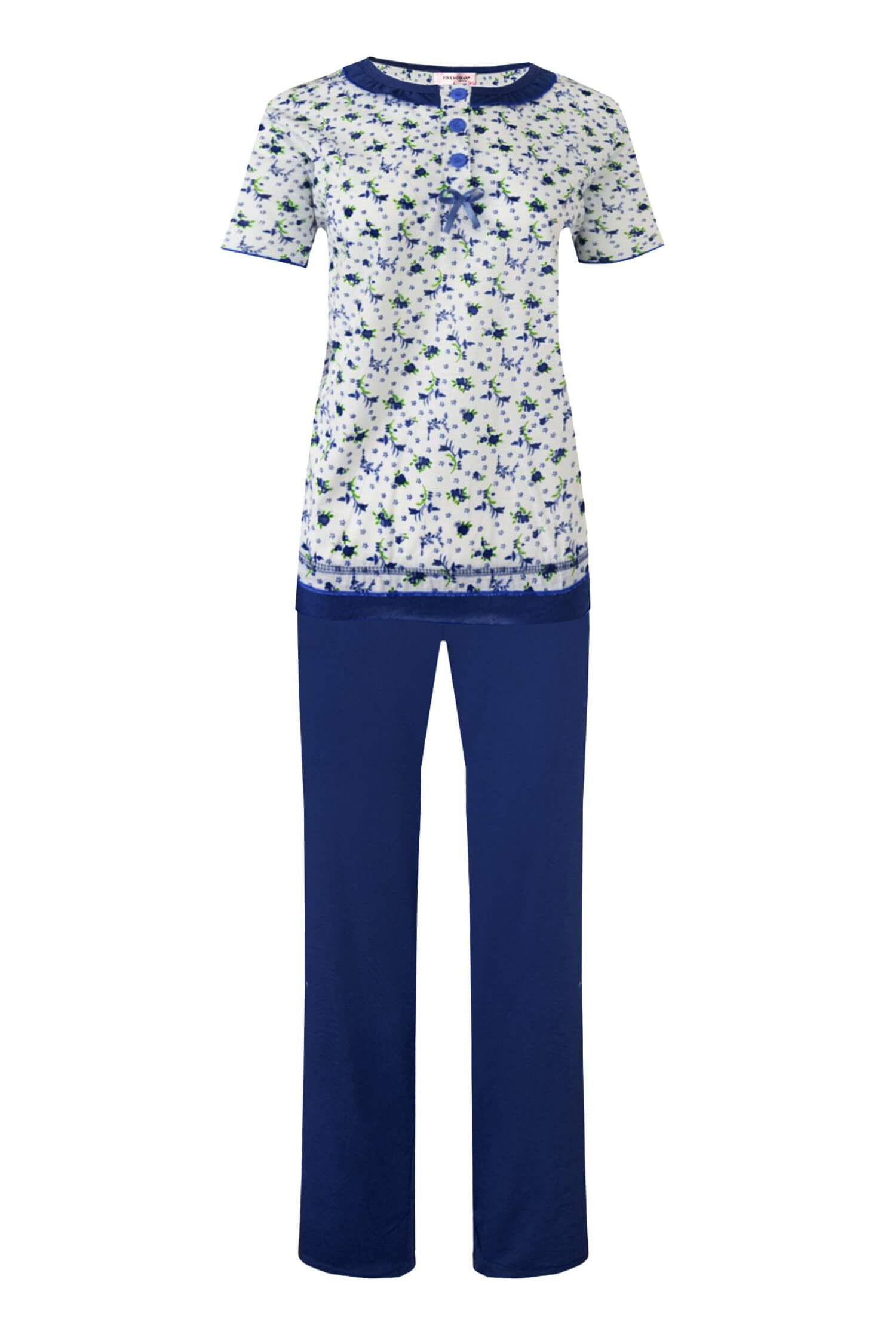 Astrid dámské pyžamo krátký rukáv 2201 XL tmavě modrá