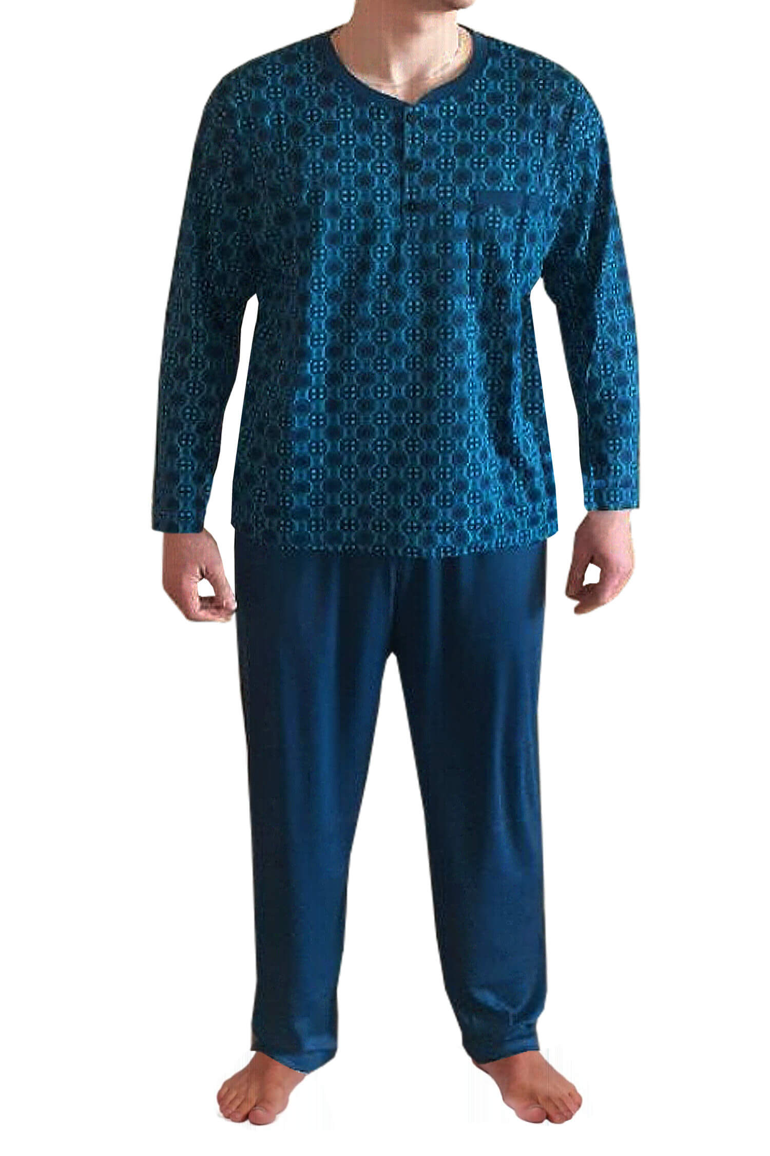 Olda maxi pánské pyžamo BNA273 XL tmavě modrá