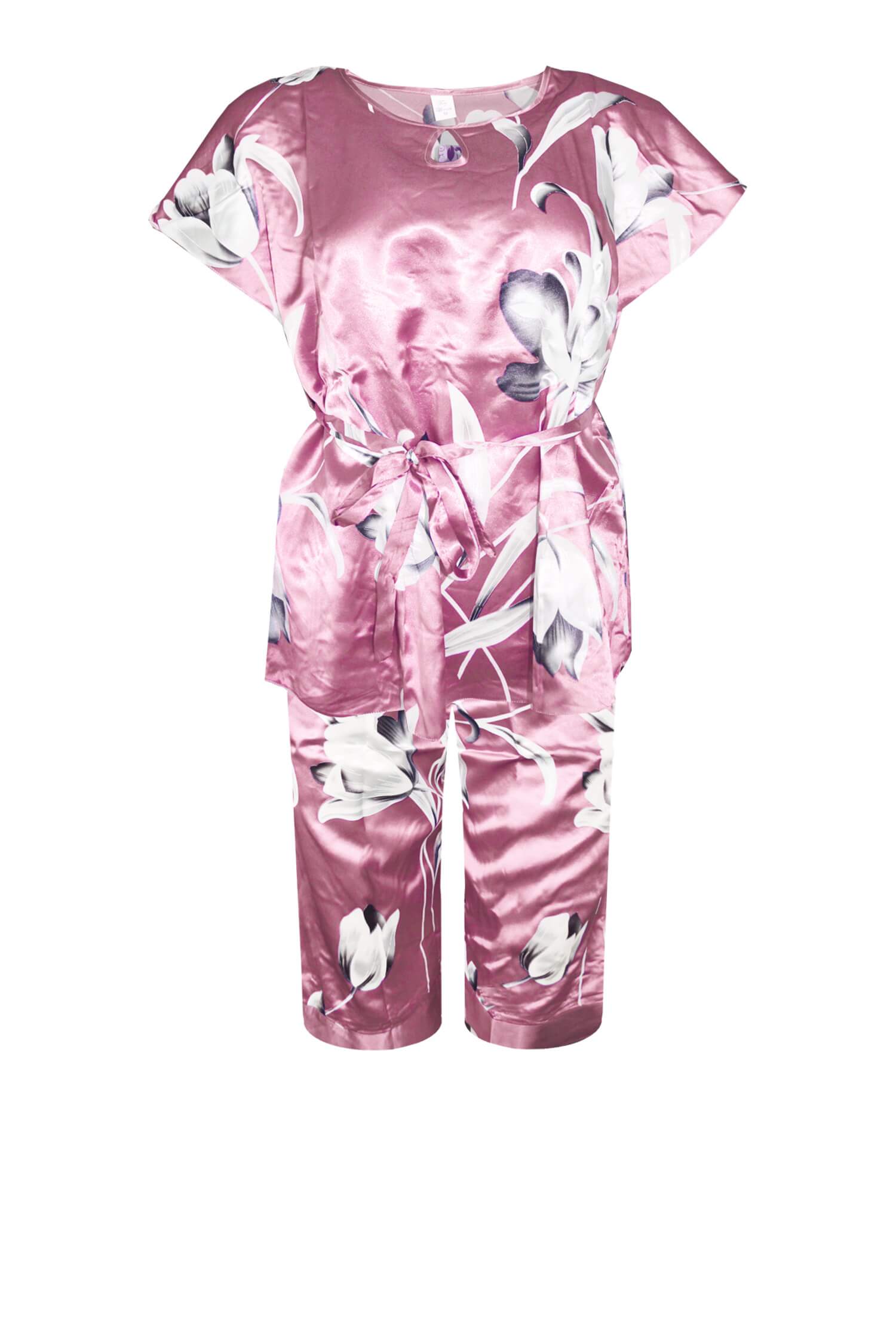 Zoe saténové letní pyžamo 204 XL růžová