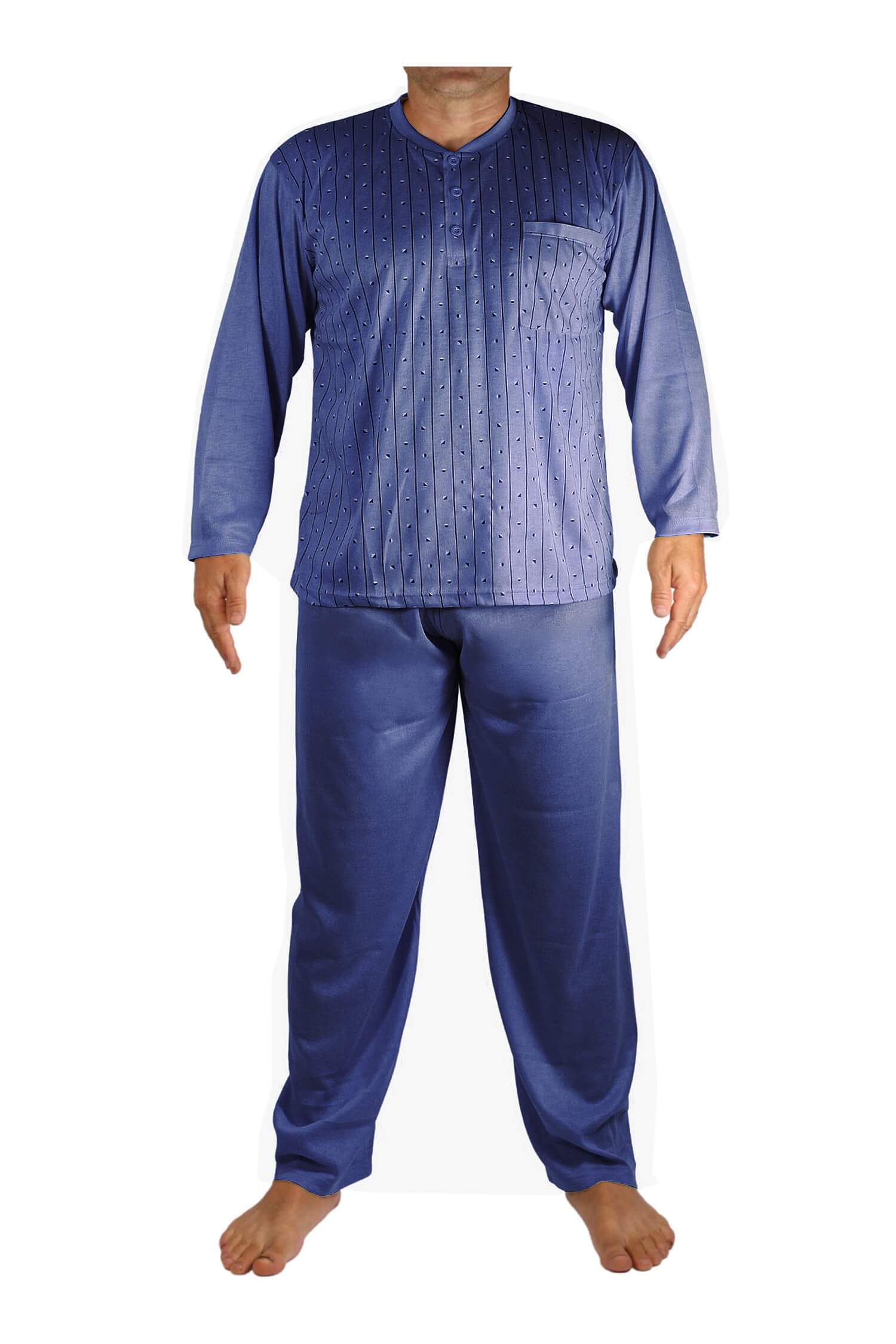 Ludvík pyžamo pánské dlouhé V1974 tmavě modrá 3XL