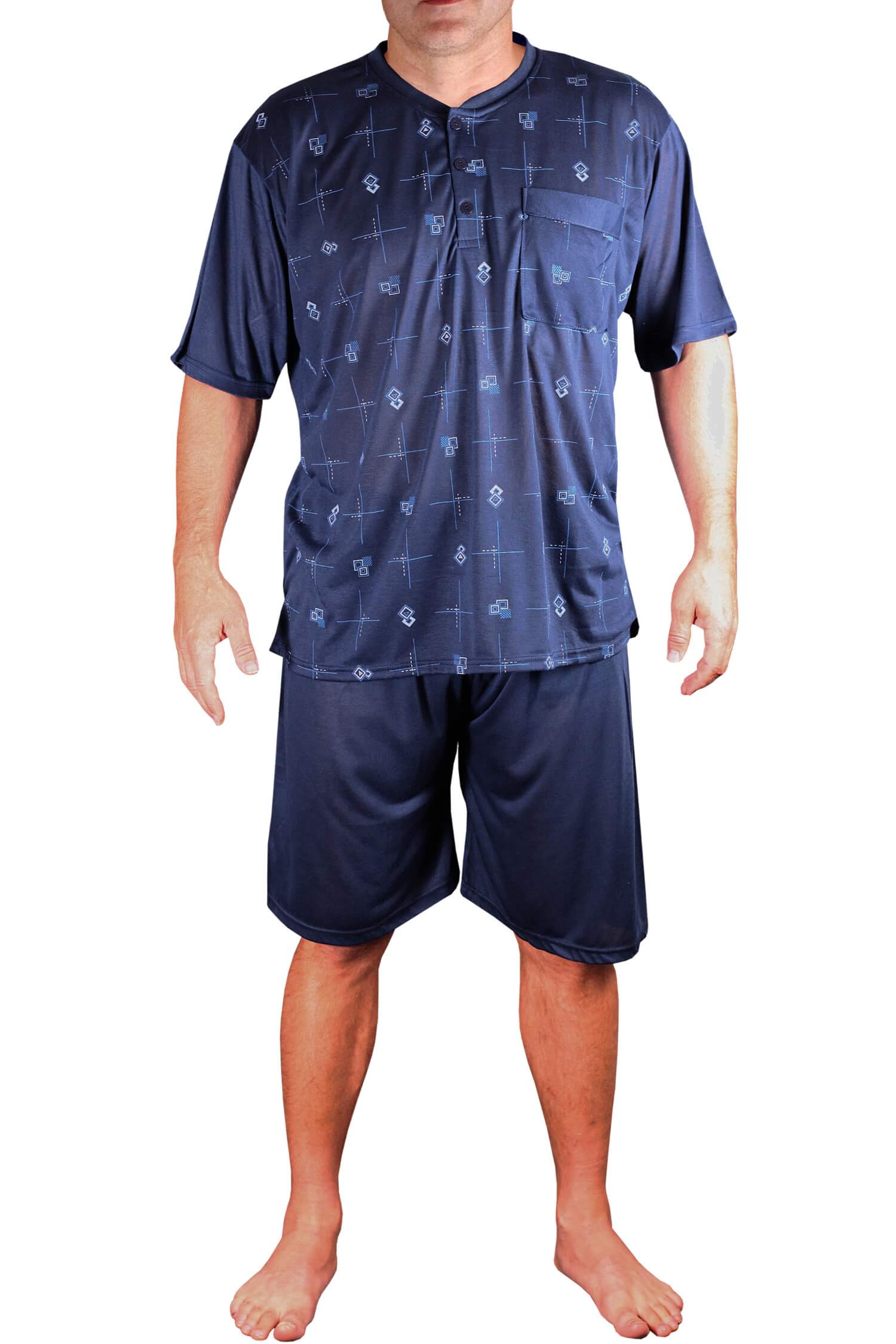 Pavel pánské pyžamo krátké OF-795-72 8XL tmavě modrá