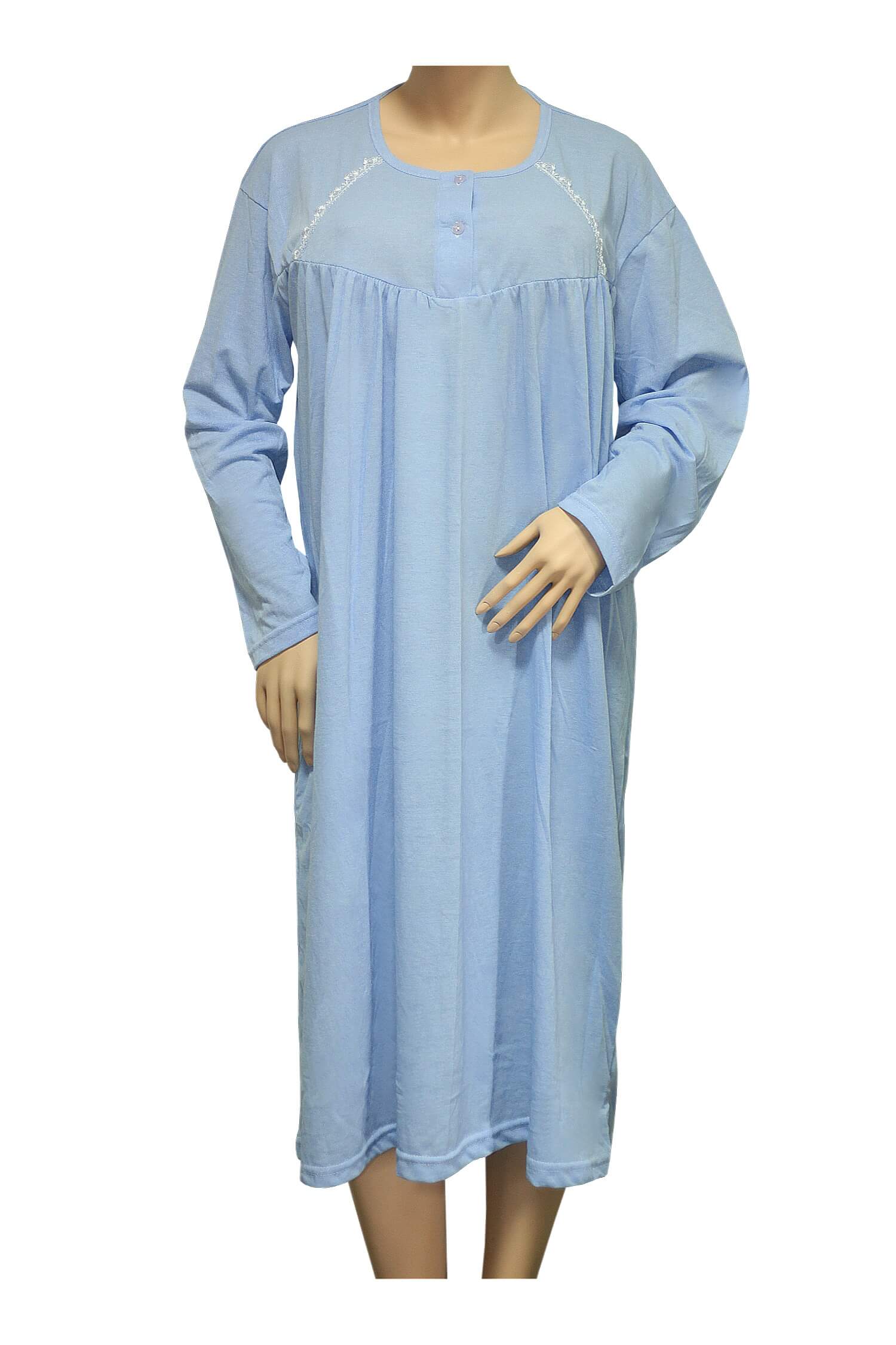 Otka bavlněná noční košile 1007 XXL modrá