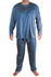 Libor pánské pyžamo s dlouhým rukávem 1-OGD-145 modrá XL