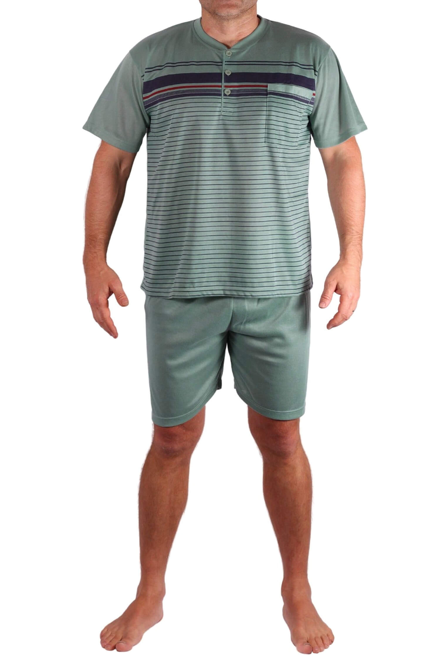 Jiří pánské pyžamo krátké 1780 XL zelená
