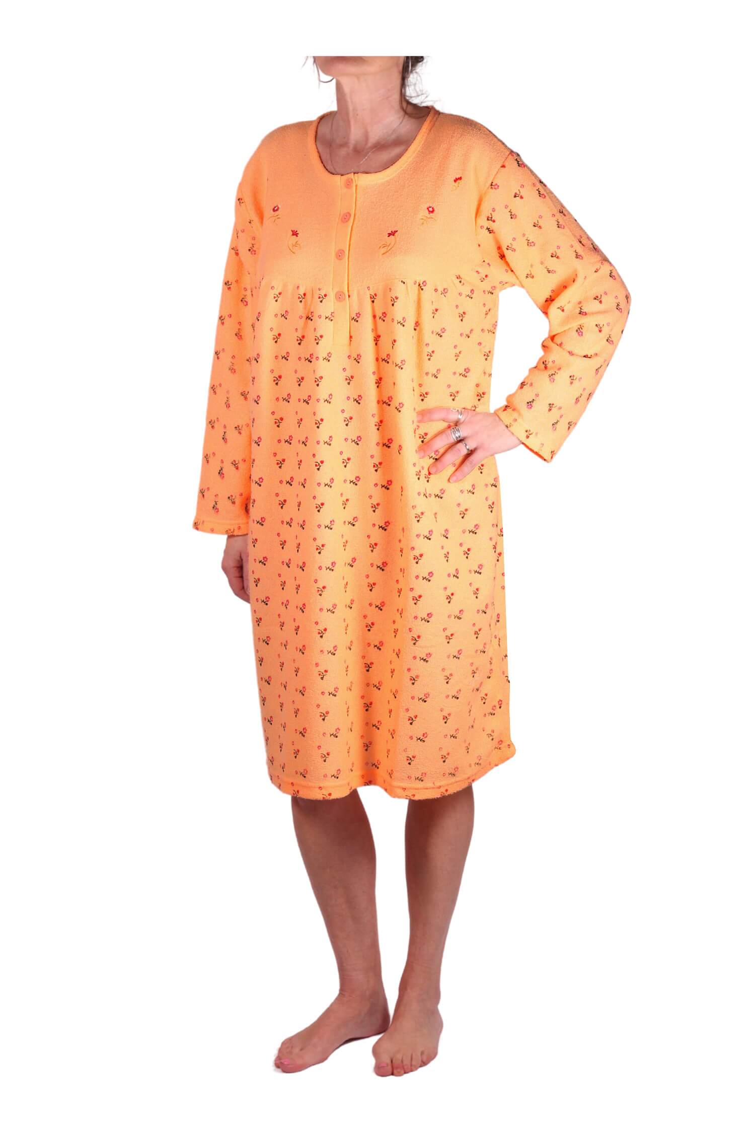 Eliška dámská froté noční košile 1990 XL oranžová