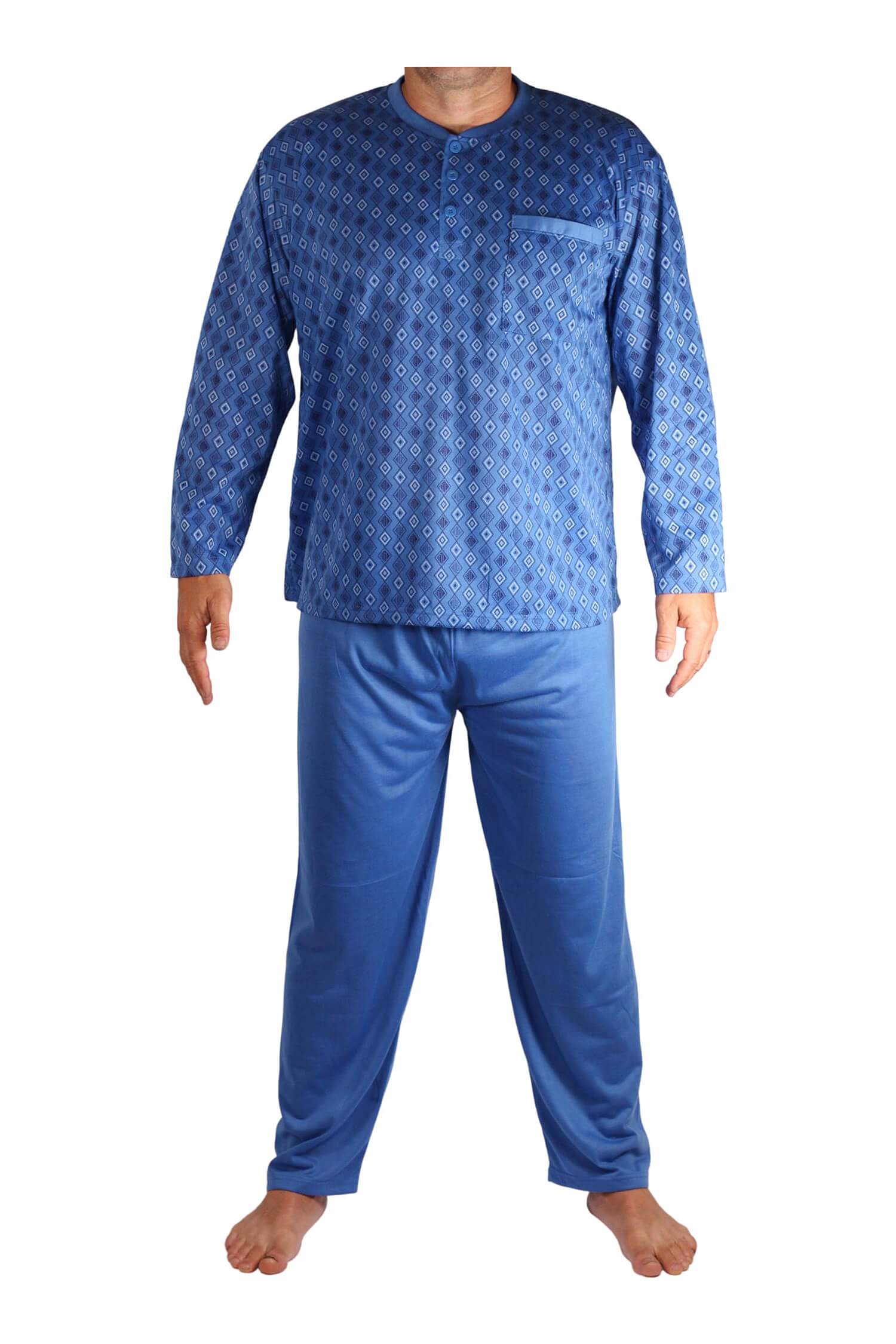 Zdeněk dlouhé pyžamo pánské V2100 XL světle modrá