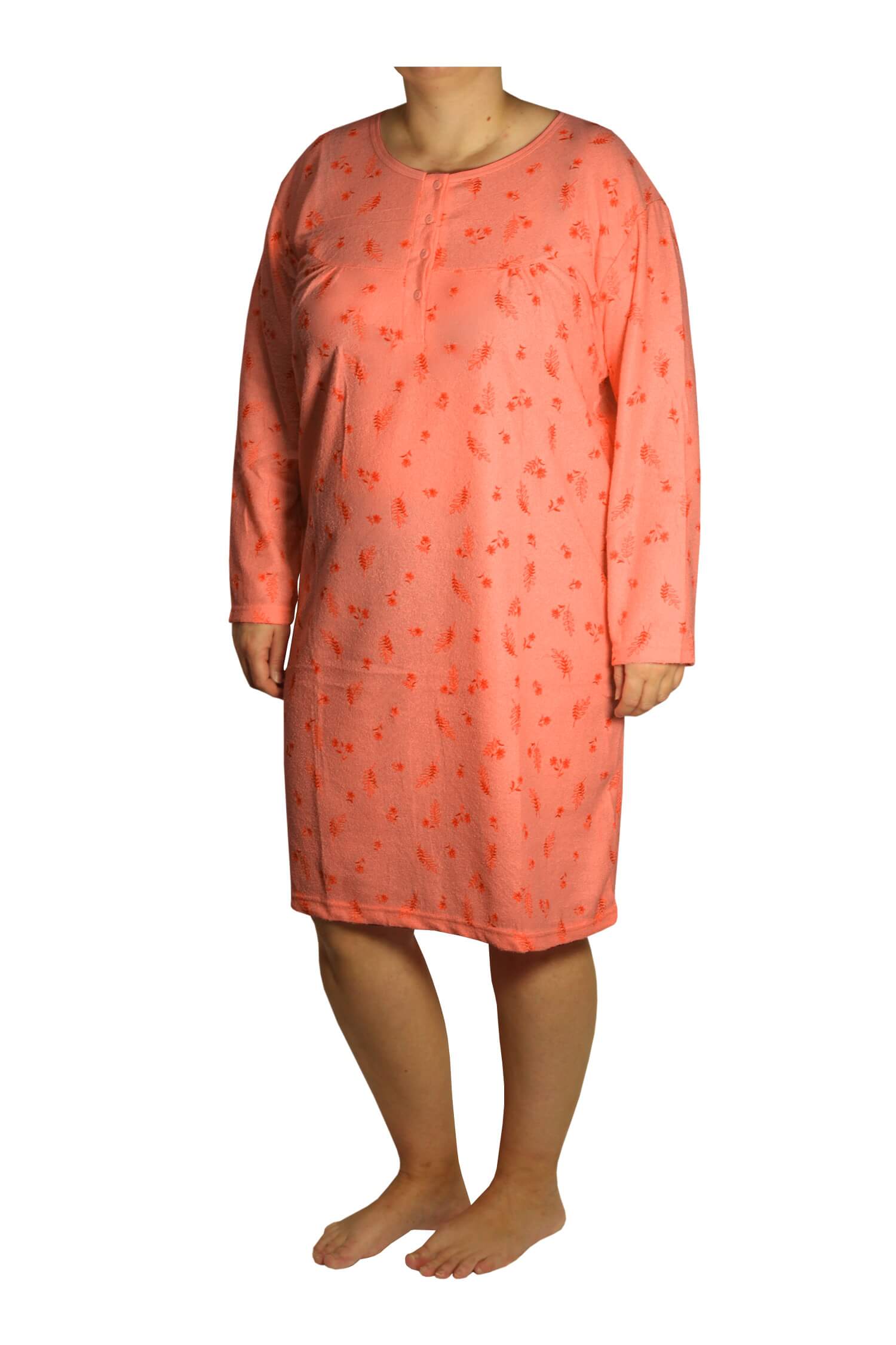 Růžena froté noční košile 1-DBGK-12 XL oranžová