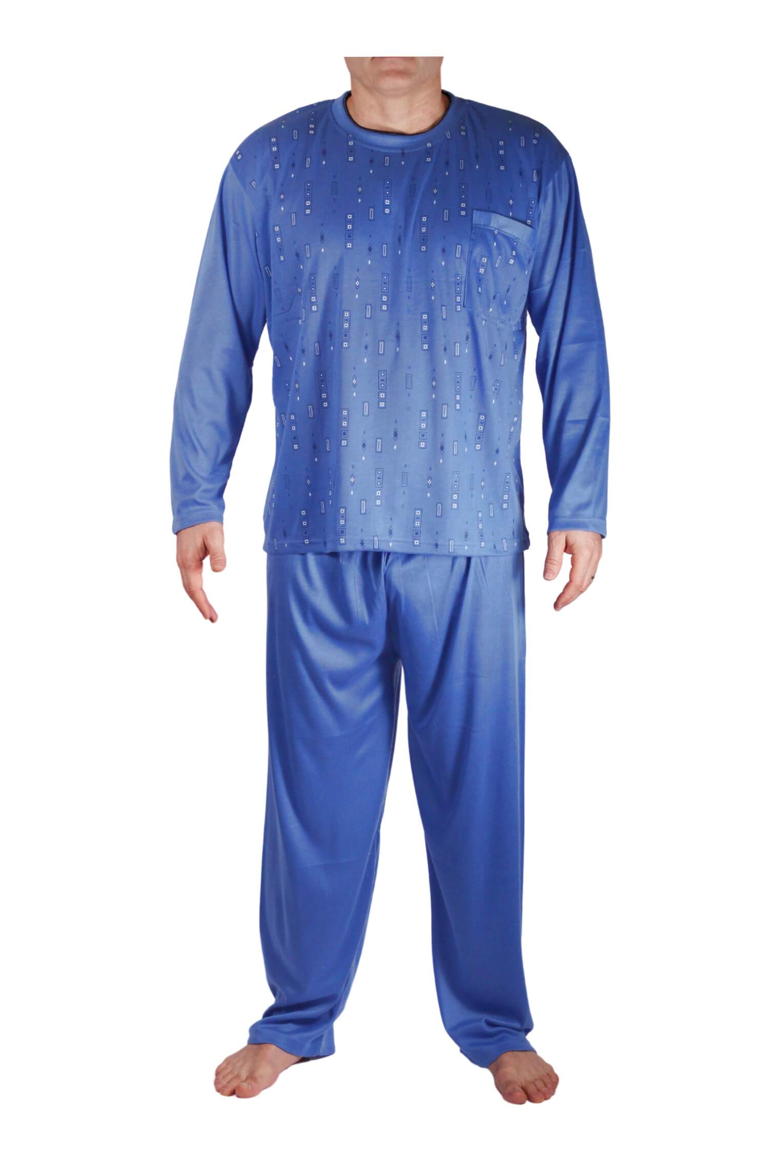 Vlastimil dlouhé pyžamo pánské V2337 L světle modrá