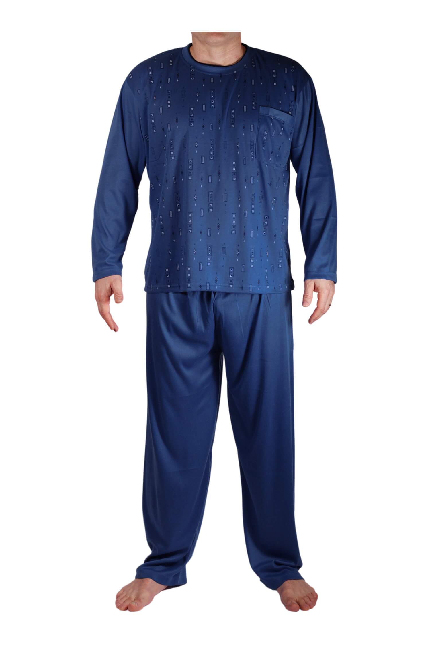Vlastimil dlouhé pyžamo pánské V2337 XXL tmavě modrá