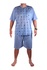 Dominik pánské pyžamo s krátkým rukávem modrá 4XL