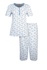 Bohdanka dámské capri pyžamo krátký rukáv 2295 modrá M