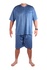 Honza pánské pyžamo s krátkým rukávem modrá 4XL