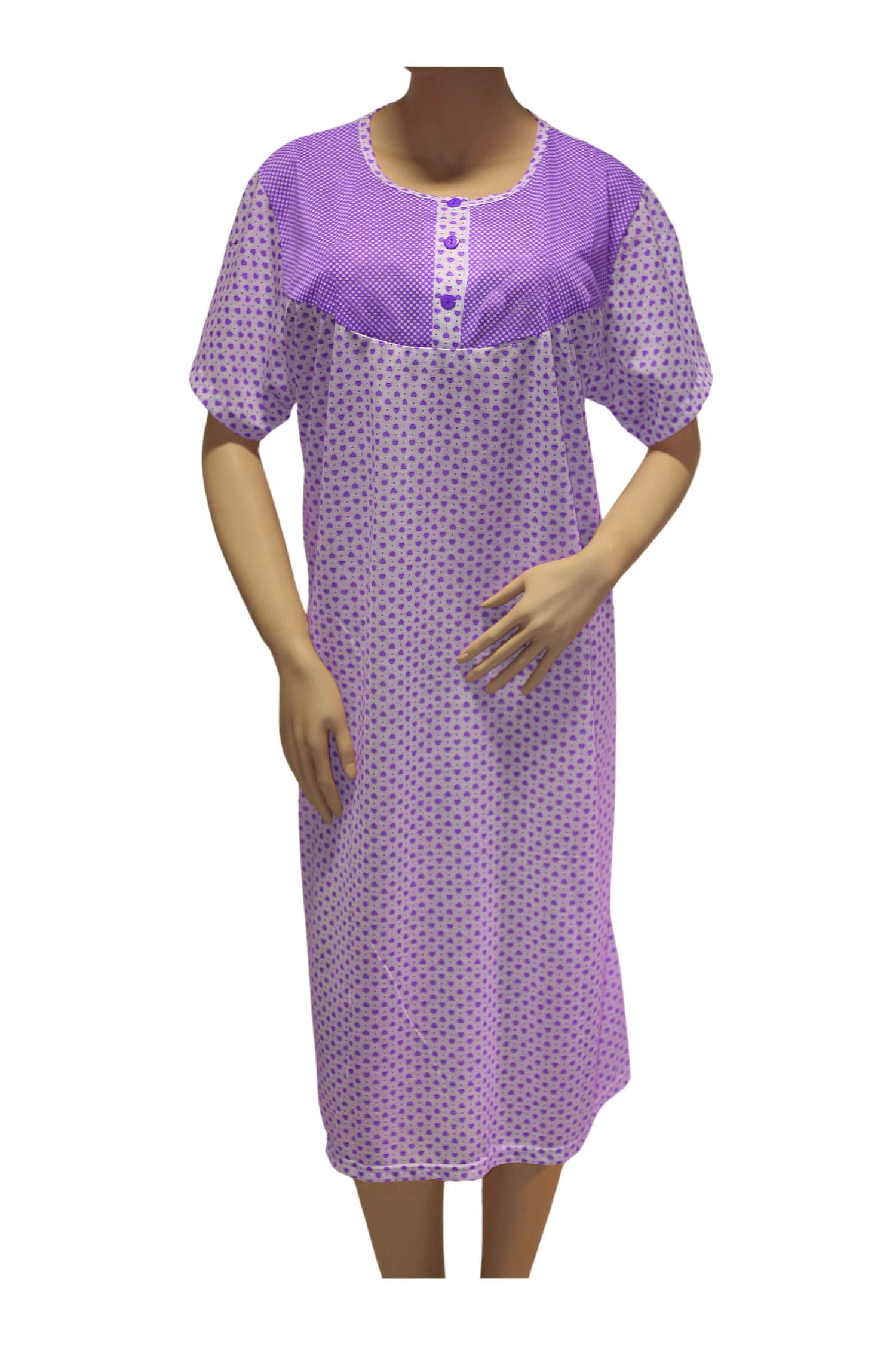 Amalita dámská noční košile pro babičku A&H 3XL fialová