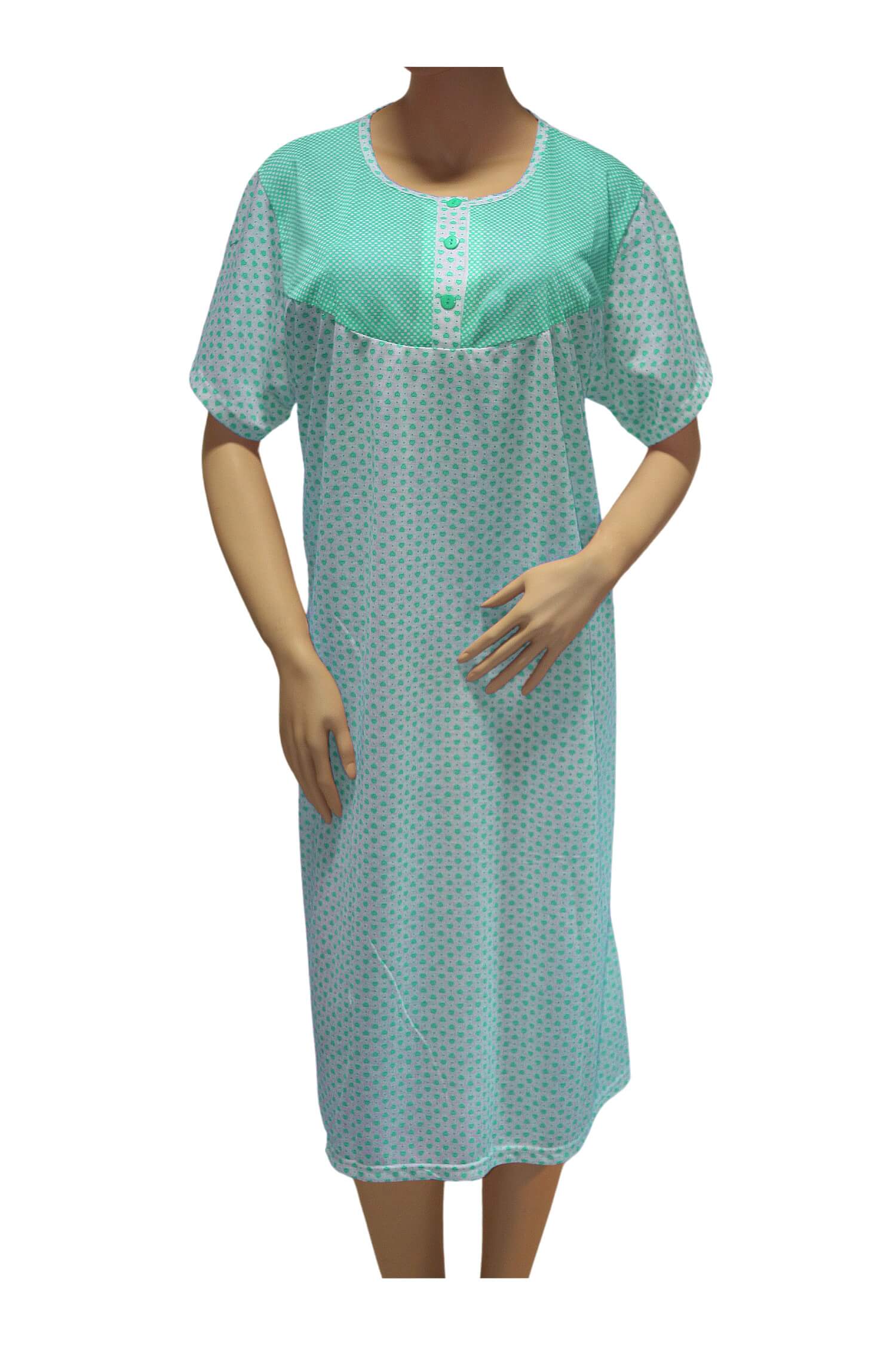 Amalita dámská noční košile pro babičku A&H XXL zelená