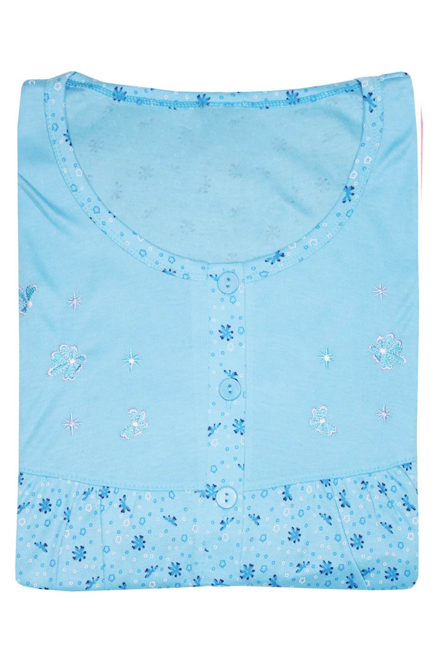 Maruška termo dámská noční košile hřejivá 1425 XL světle modrá