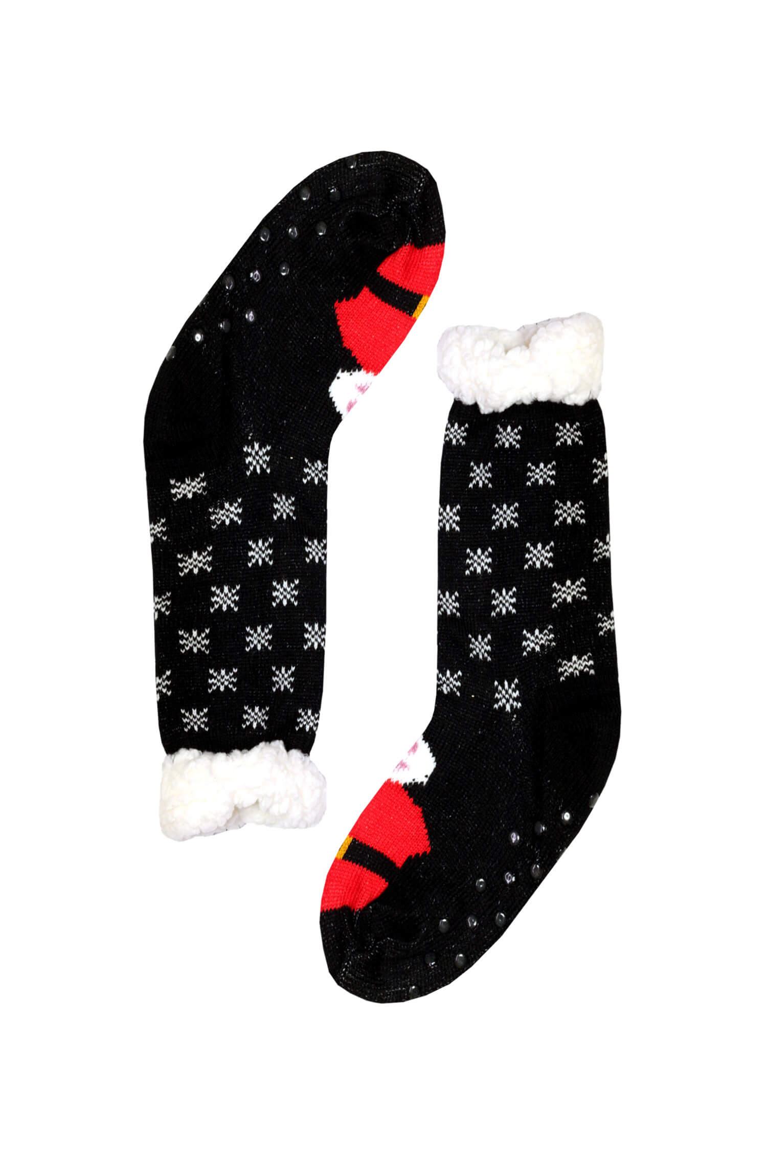 Santa Claus vánoční teplé ponožky vysoké dětské CW232 27-30 černá