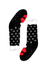 Santa Claus vánoční teplé ponožky vysoké dětské CW232 černá 27-30