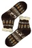 Norský vzor hnědé ponožky s beránkem 1133 hnědá 39-41