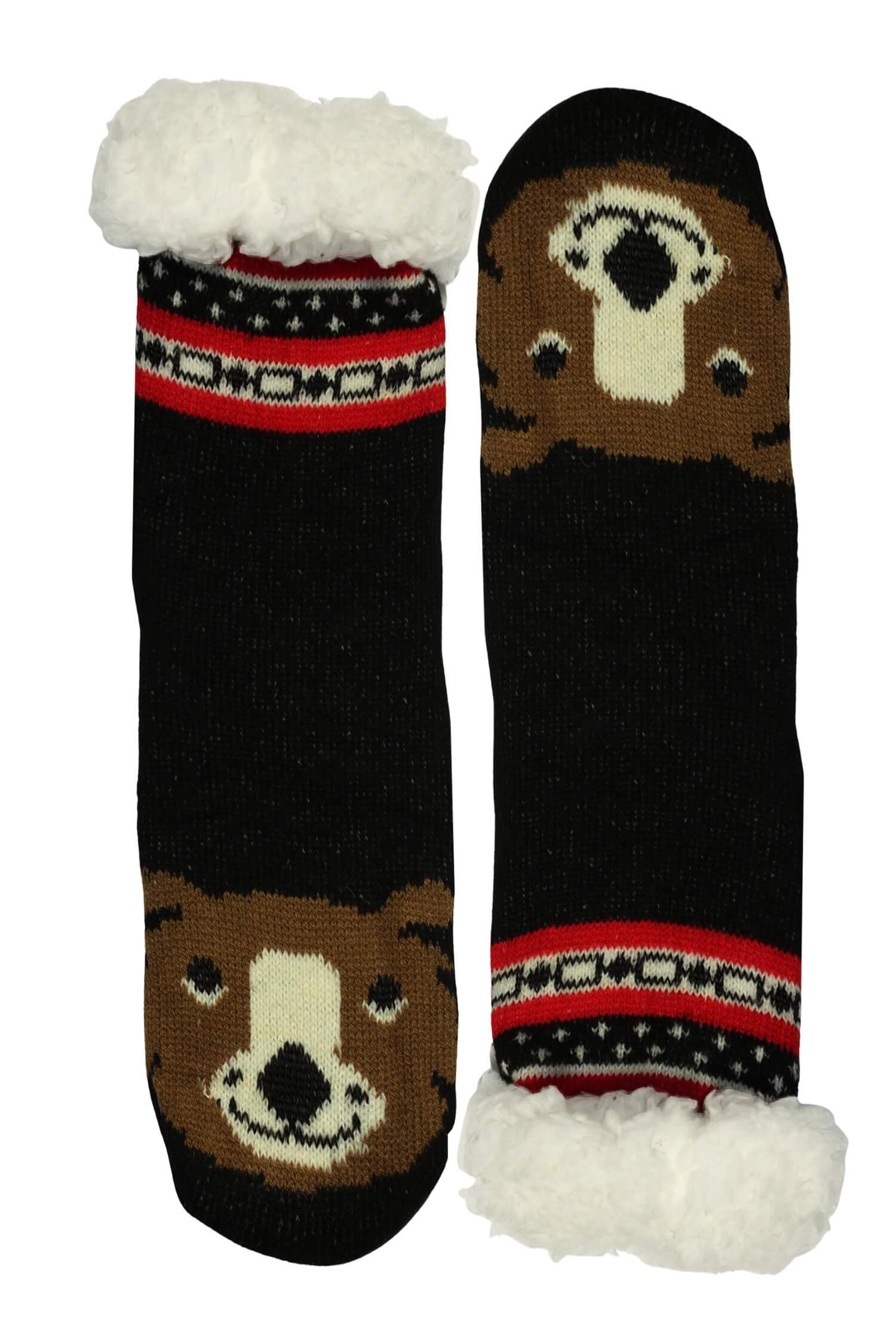 Dámské hřejivé ponožky se zvířátkem 38-42 černá